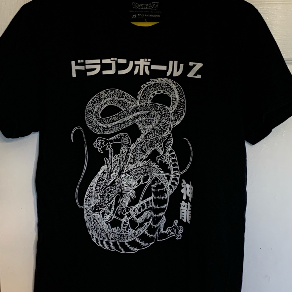 Black and White DragonBall Z Graphic T-Shirt